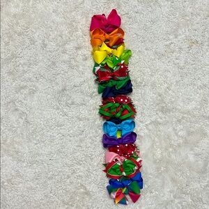 Colorful Kids Hair Bow Set